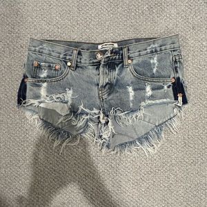 Free people one teaspoon lowrise shorts